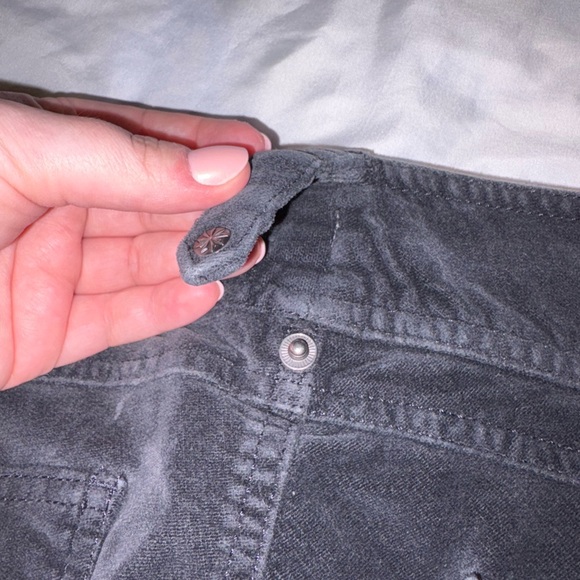 Athleta Duster Pants Flint Grey Velvet Cargo - 6 Petite - Picture 14 of 14